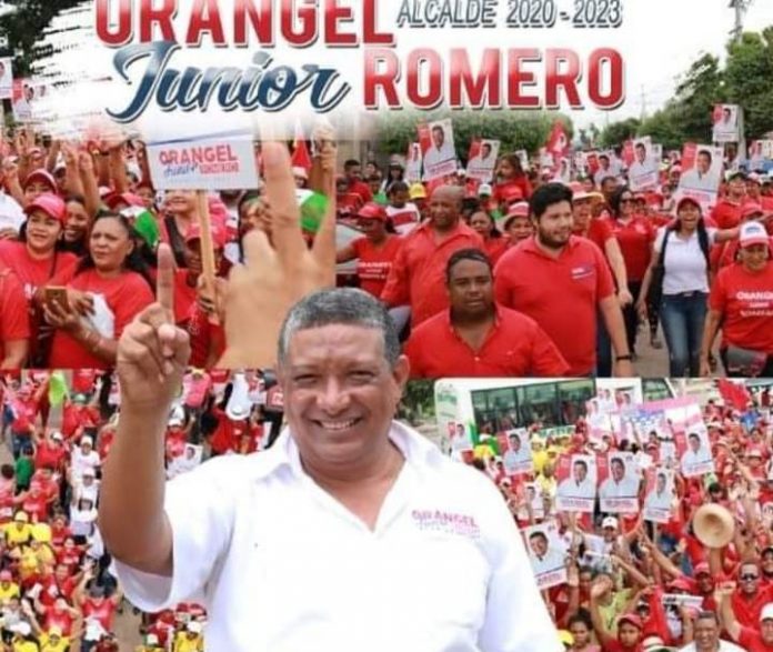 Orangel Romero Ortega, aspirante a la alcaldía de Fonseca, que quedó segundo lugar.
