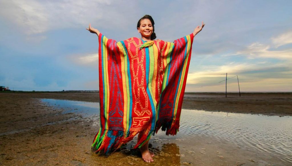 Milene Josefina Santamaría Arregocés, de 11 años de edad, firme aspirante para traerse para La Guajira la corona del reinado infantil del folclor