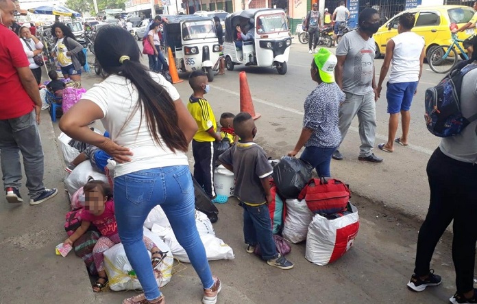 Centenares de migrantes venezolanos peregrinan diariamente por los países de América Latina.