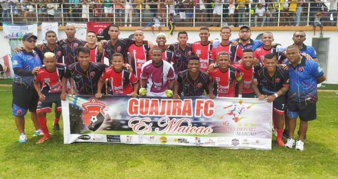 El equipo de fútbol Guajira FC de Maicao, empató 2 a 2 en su visita a Napoles FC de la ciudad de Becerril, en departamento del Cesar.