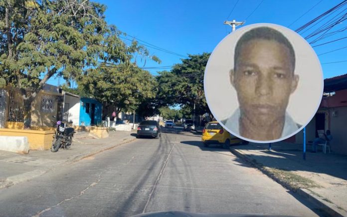 En este sector de la calle 27 con carrera 14 y 15 de Riohacha se presentó la captura de Jhon Jairo Muñoz Bolaños, cuando acababa de robar 500 mil pesos.