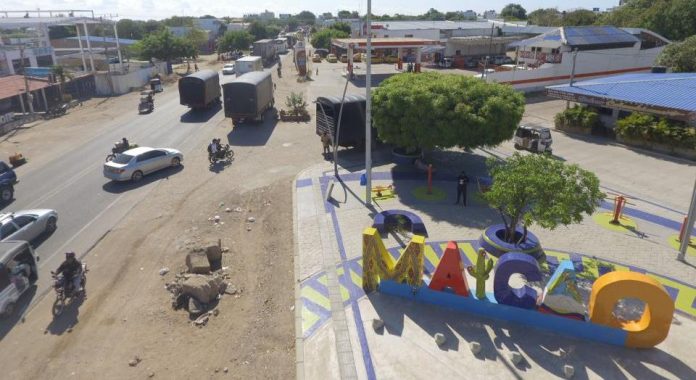La ciudad de Maicao vista desde las alturas. Imagen captada desde un dron.